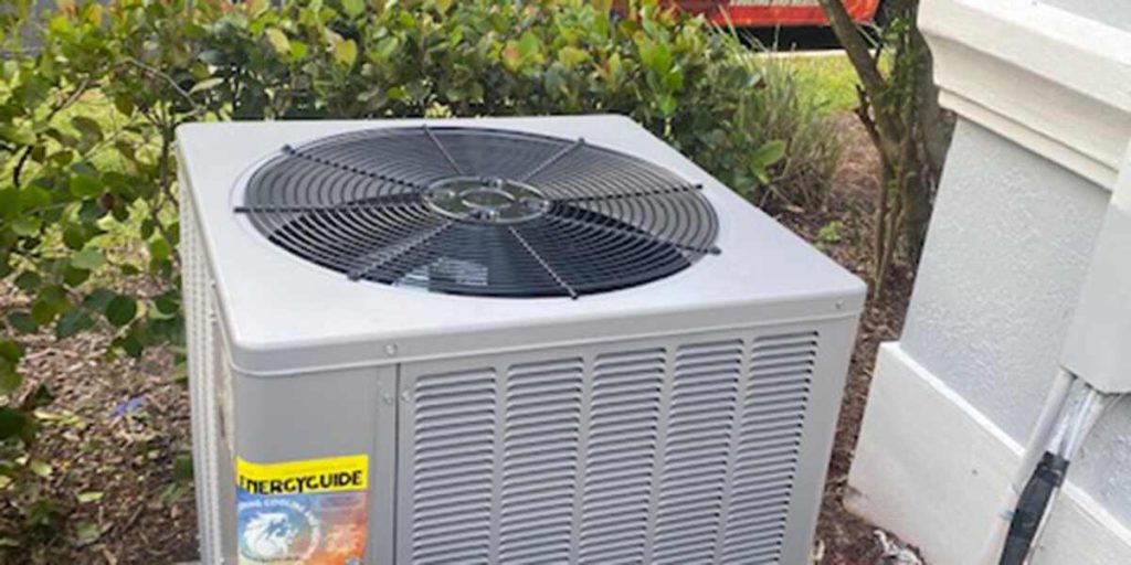 plants around ac unit