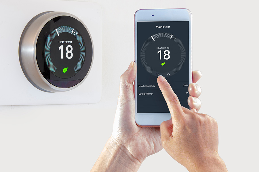 Setting a smart thermostat